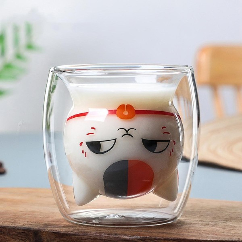 Betty Becky Kedi Çift Katmanlı Cam Kupalar Çift Duvar Hayvan Kahve Fincanı Sevimli Çay Süt Fincan (Yurt Dışından) - Şeffaf - 250 ml Fincan / Bardak / Kahve Takımı Fiyatı