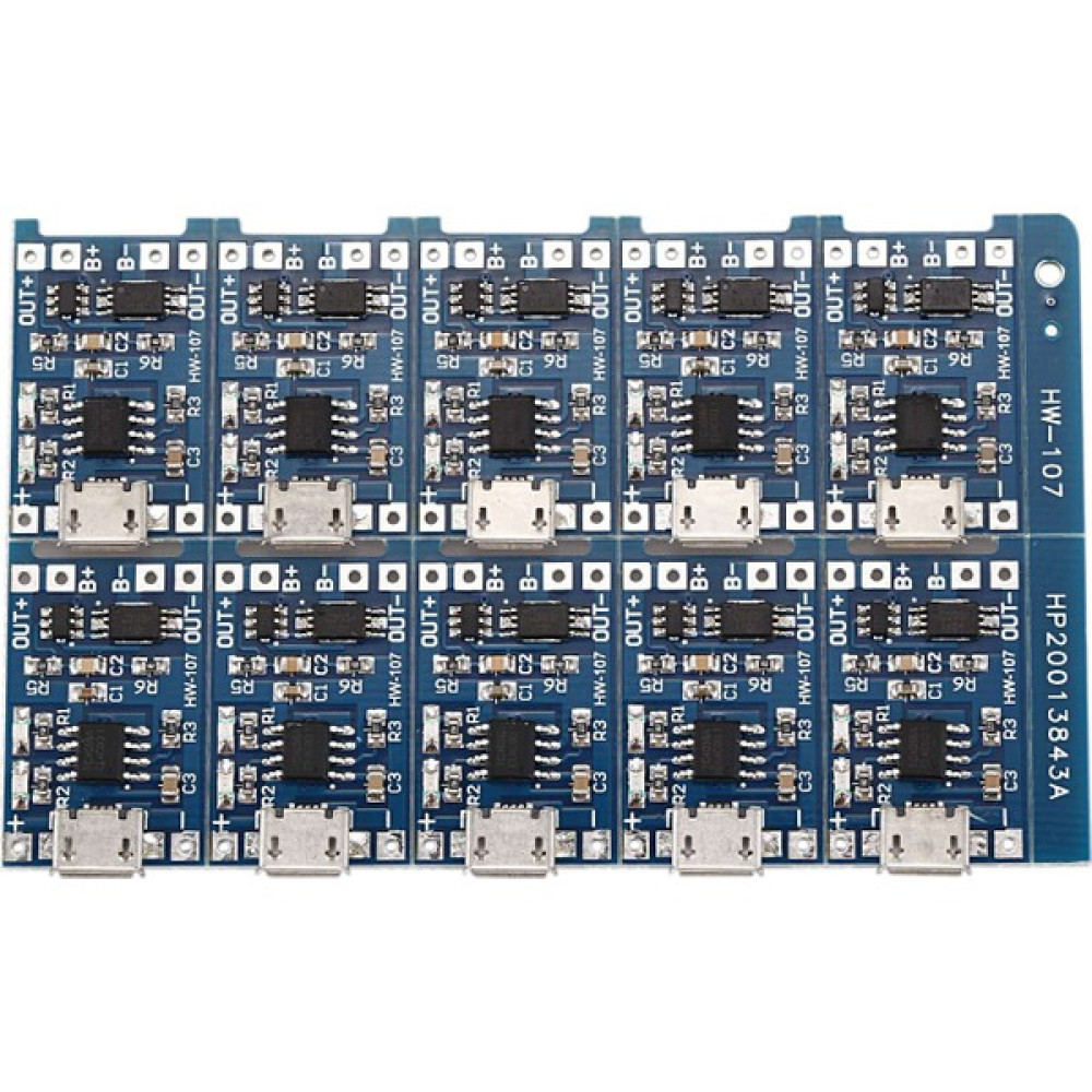 Bettyabecky 10 Adet 5V Mini USB 1A 18650 TP4056 Lityum Pil Şarj Kartı Korumalı Şarj Modülü (Yurt Dışından) - NA - Siyah Elektrikli El Aletleri Fiyatı