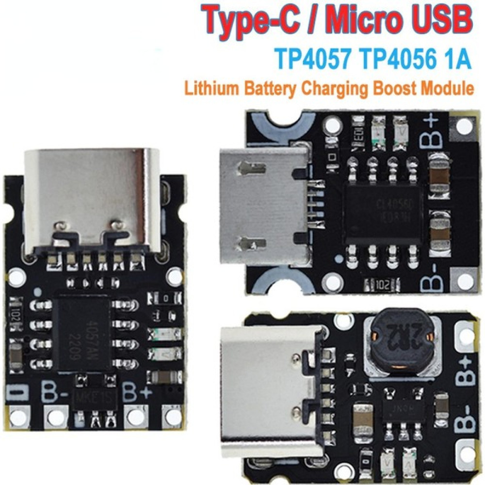Bettyabecky Tip-C USB TP4057 1A Lityum Pil Şarj Koruma Kartı Modülü TP4056 Üzerinde Sıcaklık Korumalı Polimer Pil (Yurt Dışından) - NA - Siyah Elektrikli El Aletleri Fiyatı
