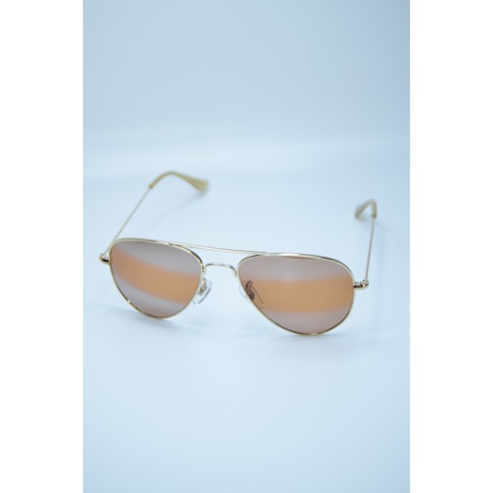 Betül Optik Unisex Gold Metal Çerçeveli Kahverengi Damla Güneş Gözlüğü - Renkli Unisex Güneş Gözlükleri Fiyatı