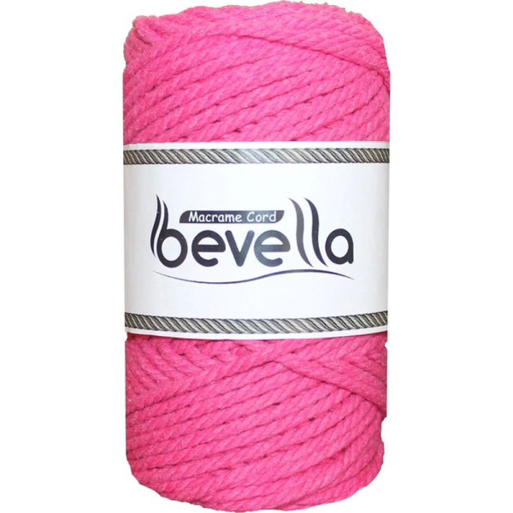 Bevella Premium 3 Büküm Burgulu Pamuk Makrome Ipi 3 mm 250 gr Fuşya Oto Boyaları Fiyatı