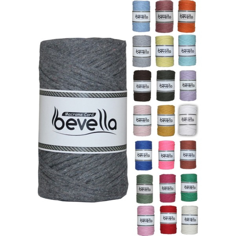 Bevella Taranan Makrome Ipi 3mm Taranabilir Pamuk Tek Büküm Makrome Ipi Koyu Gri Oyun & Hobi Fiyatı