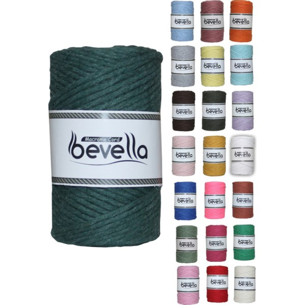 Bevella Taranan Makrome Ipi 3mm Taranabilir Pamuk Tek Büküm Makrome Ipi Nefti Yeşil Oto Boyaları Fiyatı