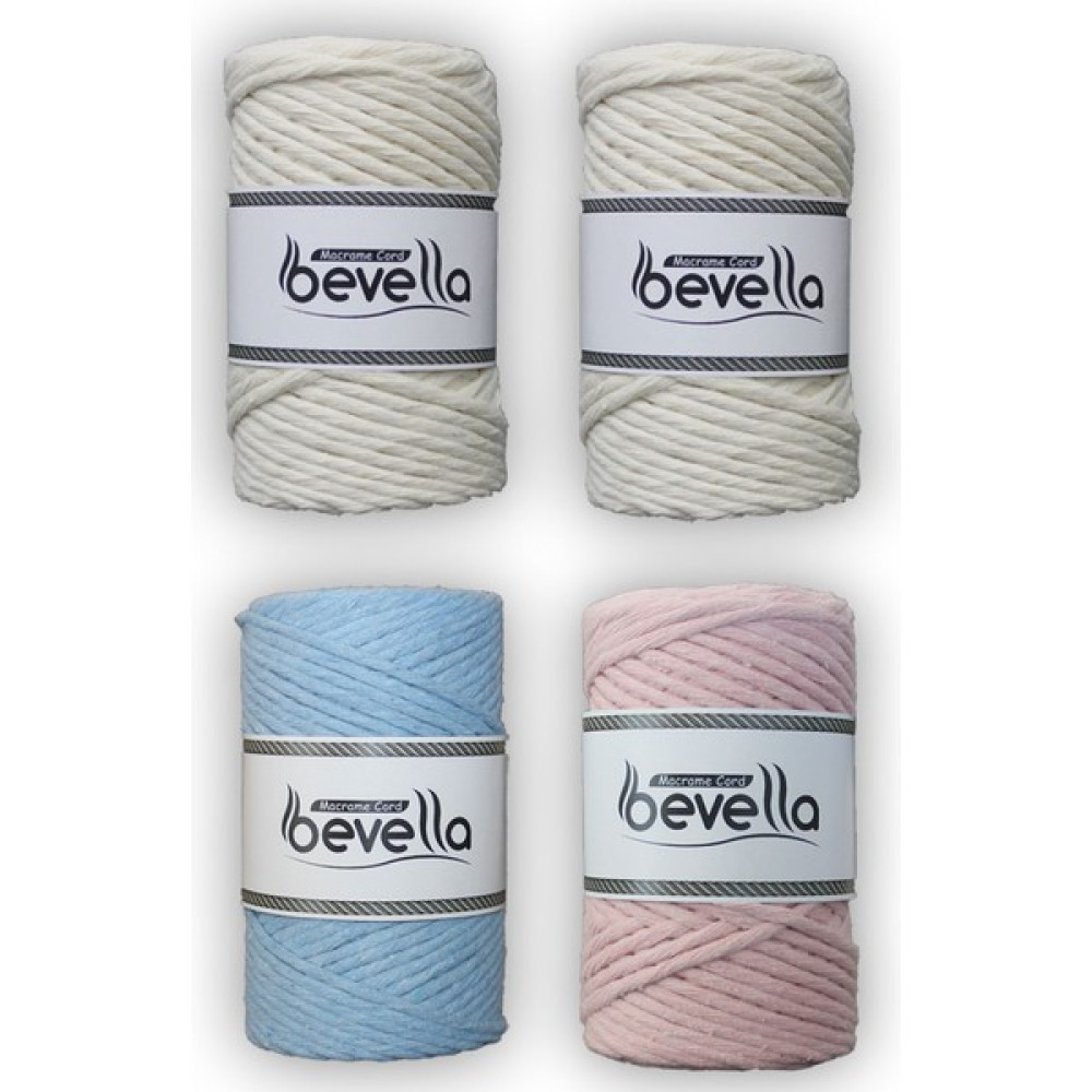 Bevella Taranan Makrome Ipi 3mm Tek Büküm Makrame Taranabilir Ip 4 Set 2 Ekru 1 Bebe Mavisi 1 Bebe Pembesi Oyun & Hobi Fiyatı