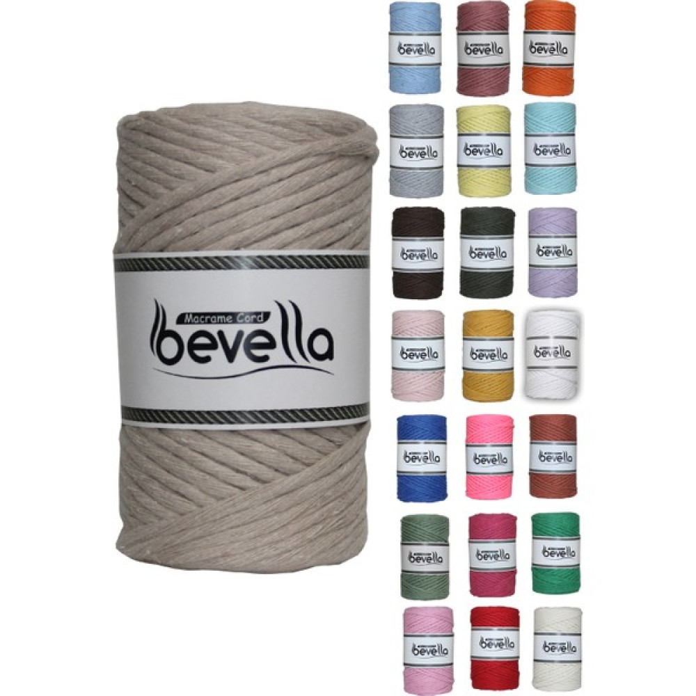Bevella Taranan Makrome Ipi 3mm Tek Büküm Taranabilir Pamuk Makrome Ipi Açık Bej Oyun & Hobi Fiyatı