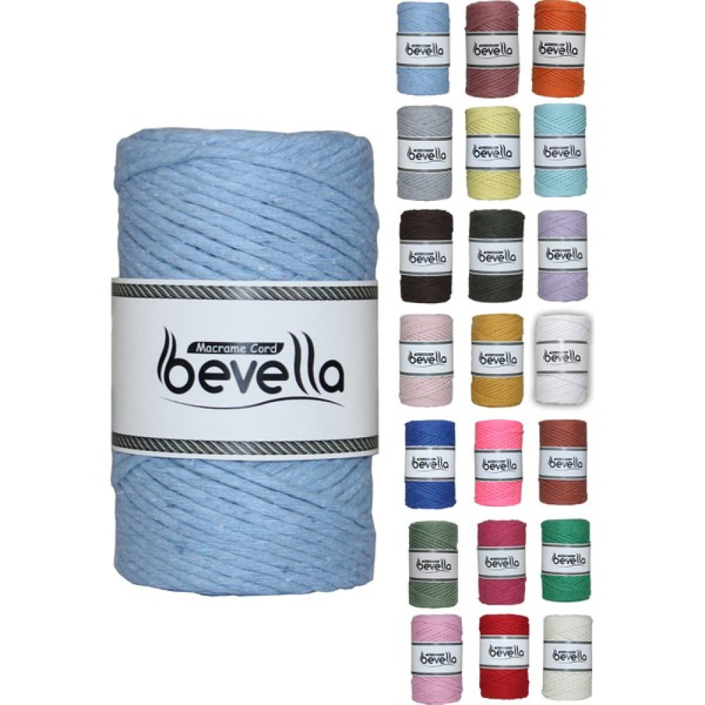 Bevella Taranan Makrome Ipi 3mm Tek Büküm Taranabilir Pamuk Makrome Ipi Bebe Mavisi - 5021-Bebe Mavi Oyun & Hobi Fiyatı