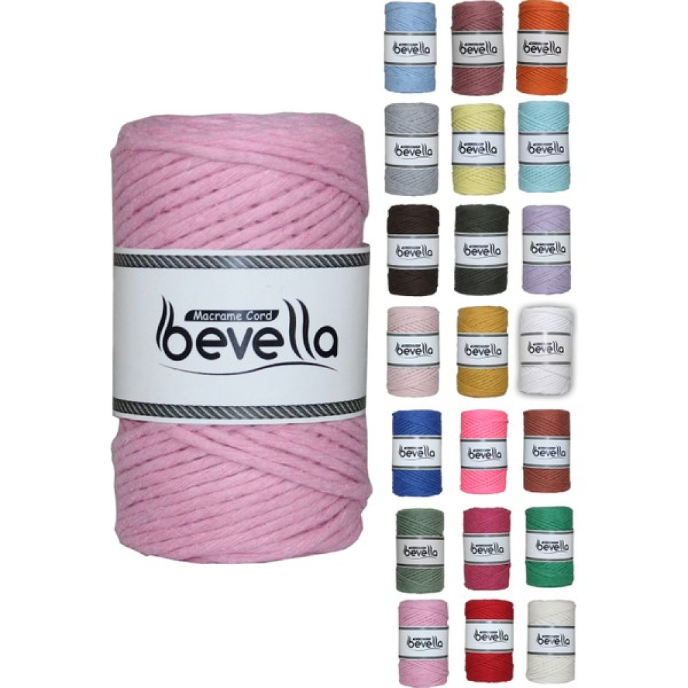 Bevella Taranan Makrome Ipi 3mm Tek Büküm Taranabilir Pamuk Makrome Ipi Şeker Pembe Oyun & Hobi Fiyatı