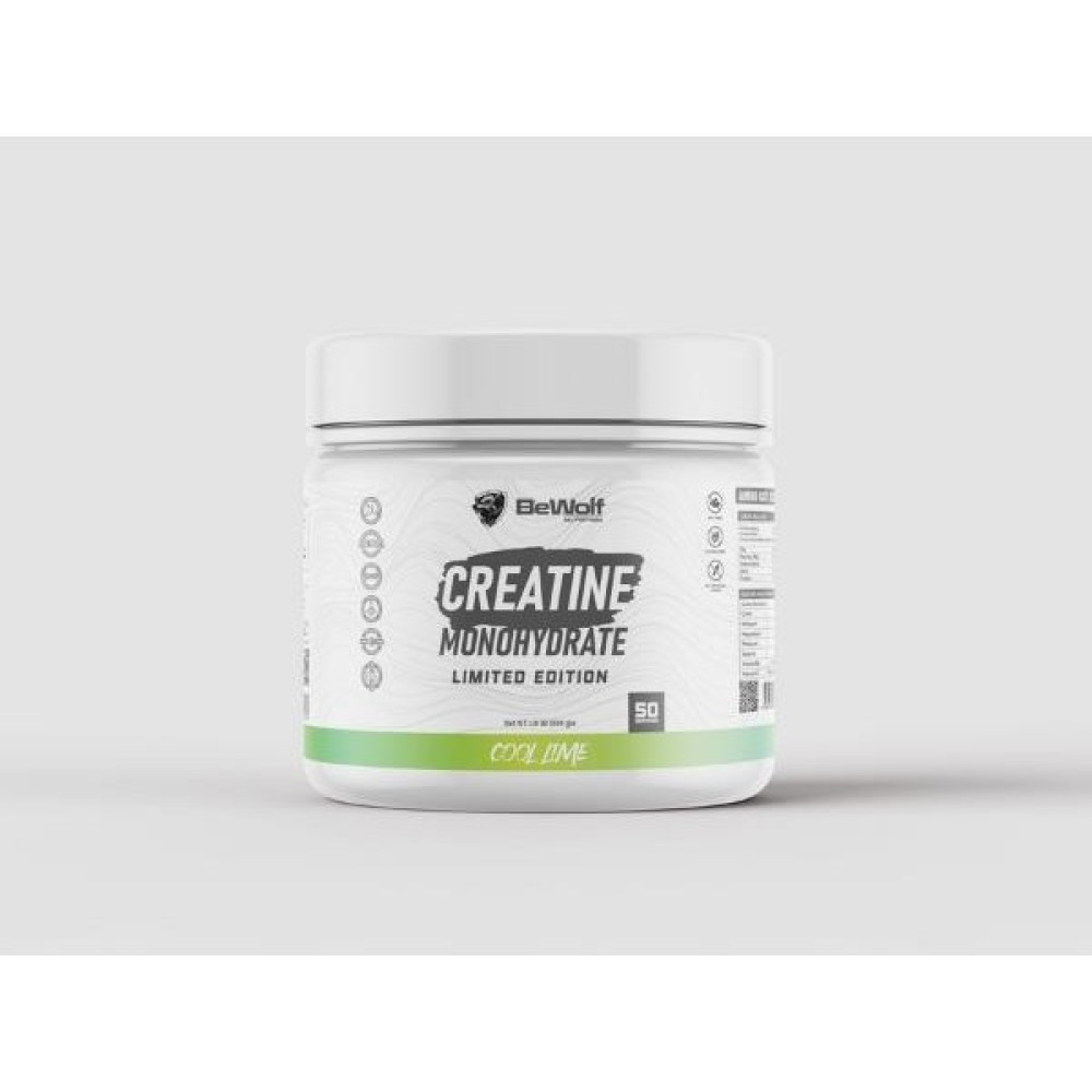 BeWolf Lımıted Edıtıon | Kreatin Monohidrat |500 Gram | Cool Lime Sporcu Besinleri Fiyatı