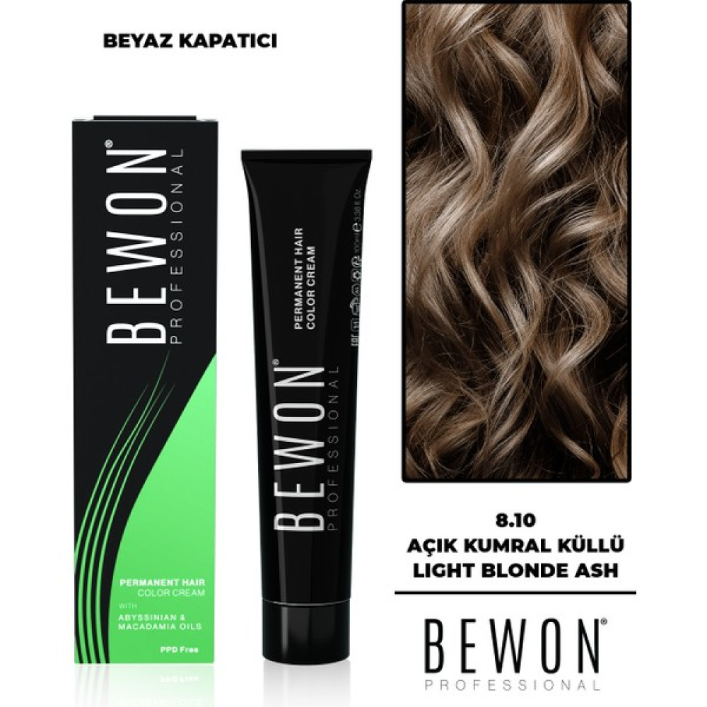 Bewon Amonyaklı Saç Boyası - Açık Kumral Küllü - Beyaz Kapatıcı 8.10 Saç Boyası Fiyatı