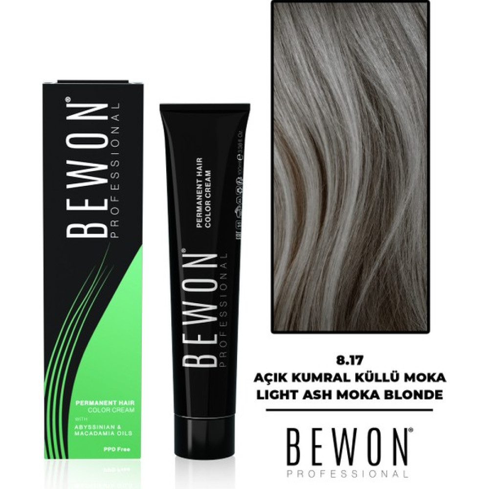 Bewon Amonyaklı Saç Boyası - Açık Kumral Küllü Moka 8.17 Saç Boyası Fiyatı