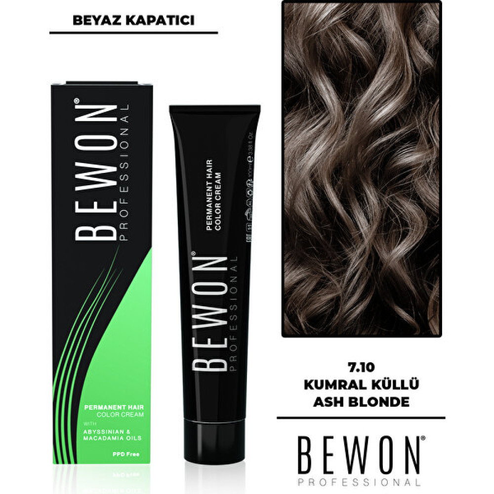 Bewon Amonyaklı Saç Boyası - Kumral Küllü - Beyaz Kapatıcı 7.10 Saç Boyası Fiyatı