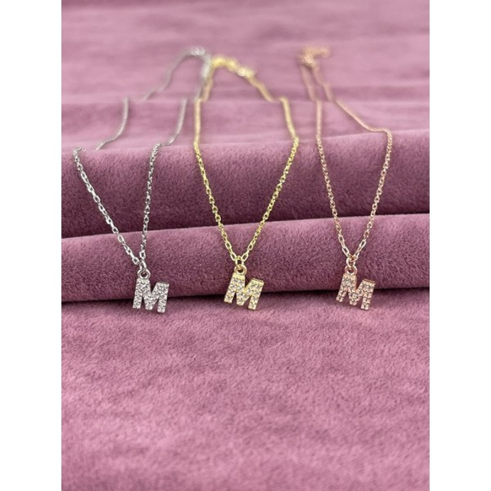 Bey Silver 925 Ayar Gümüş M Harf Kolye Gümüş Kolye Fiyatı