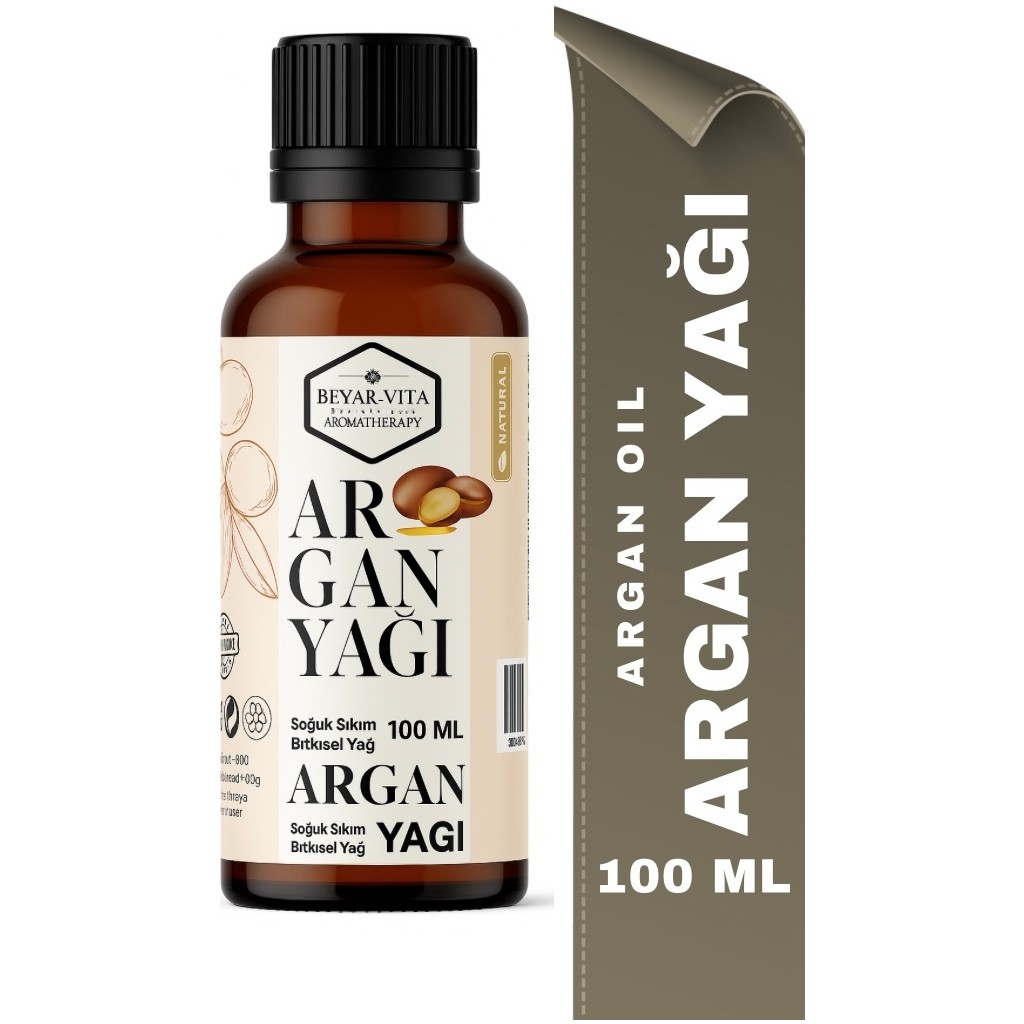 Beyar Vita Argan Yağı - 100 ml - Soğuk sıkım - %100 doğal ve saf Diğer Fiyatı