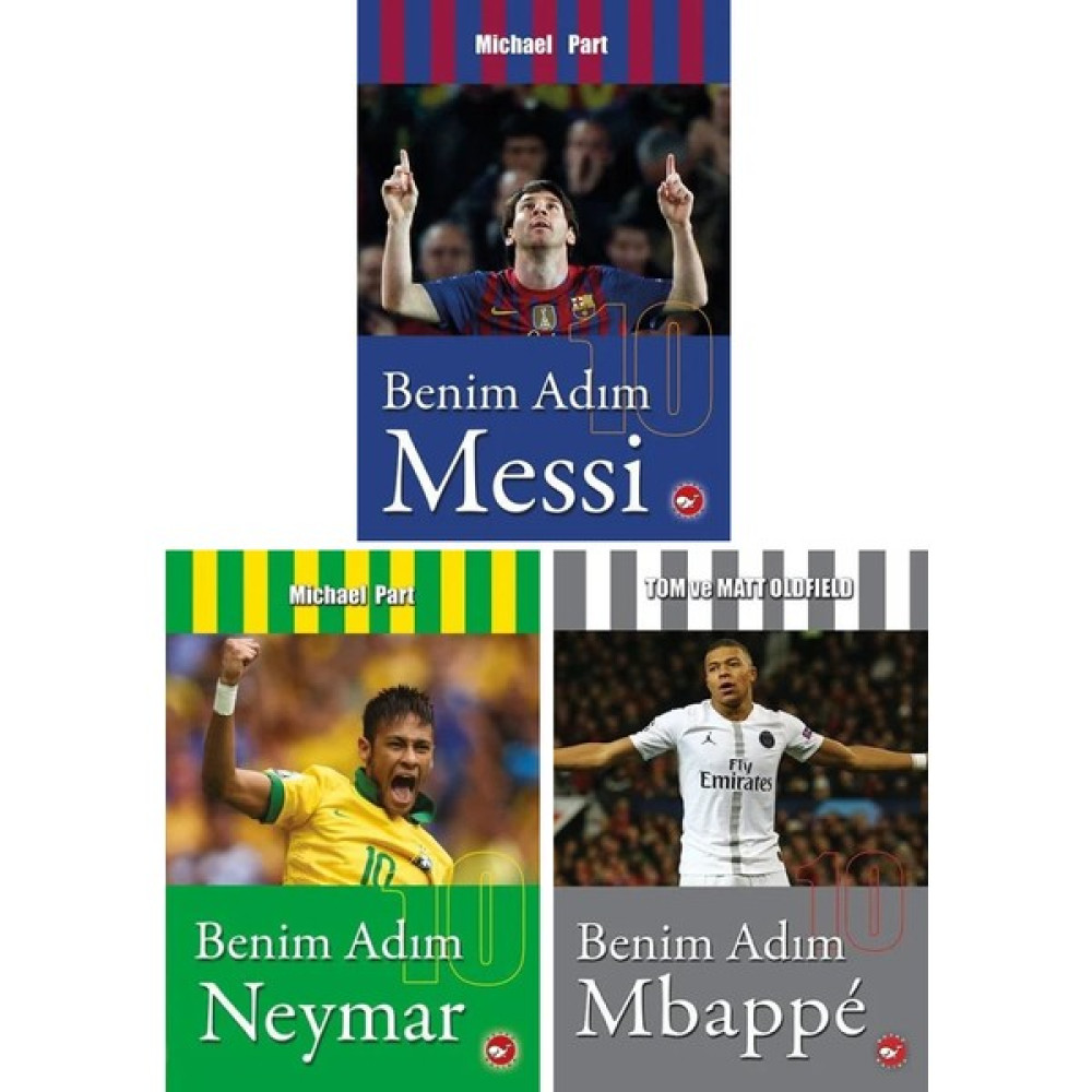 Beyaz Balina Yayınları Benim Adım Serisi Futbolcular 3 Kitap Set / Messi - Neymar - Mbappe Çocuk Öykü Fiyatı