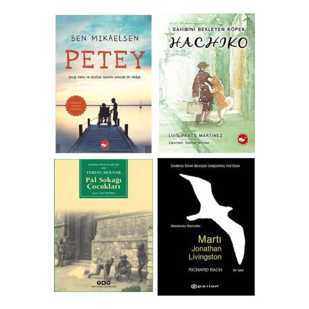 Beyaz Balina Yayınları Ortaokul Okunması Gerekenler Seti / Petey - Hachiko - Pal Sokağı Çocukları - Martı Jonathan Livinsgton Çocuk Öykü Fiyatı
