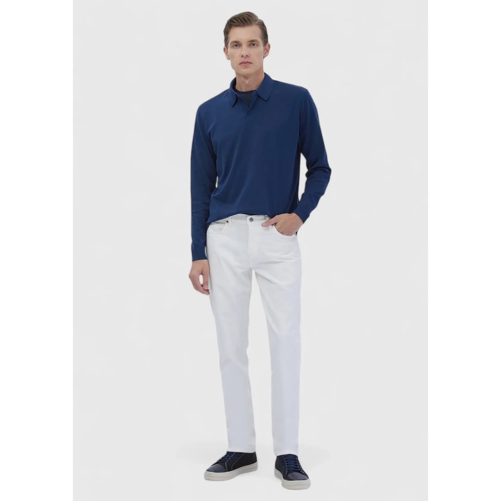 Beyaz Düz Regular Fit Denim %100 Pamuk Pantolon Giyim & İç Giyim Fiyatı