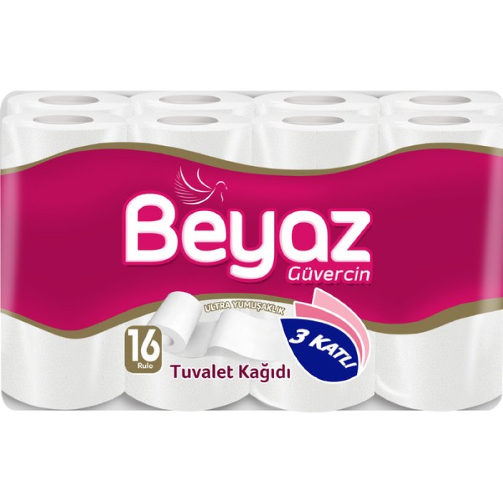 Beyaz Güvercin 3 Katlı Tuvalet Kağıdı 16'lı Kağıt Havlu Fiyatı