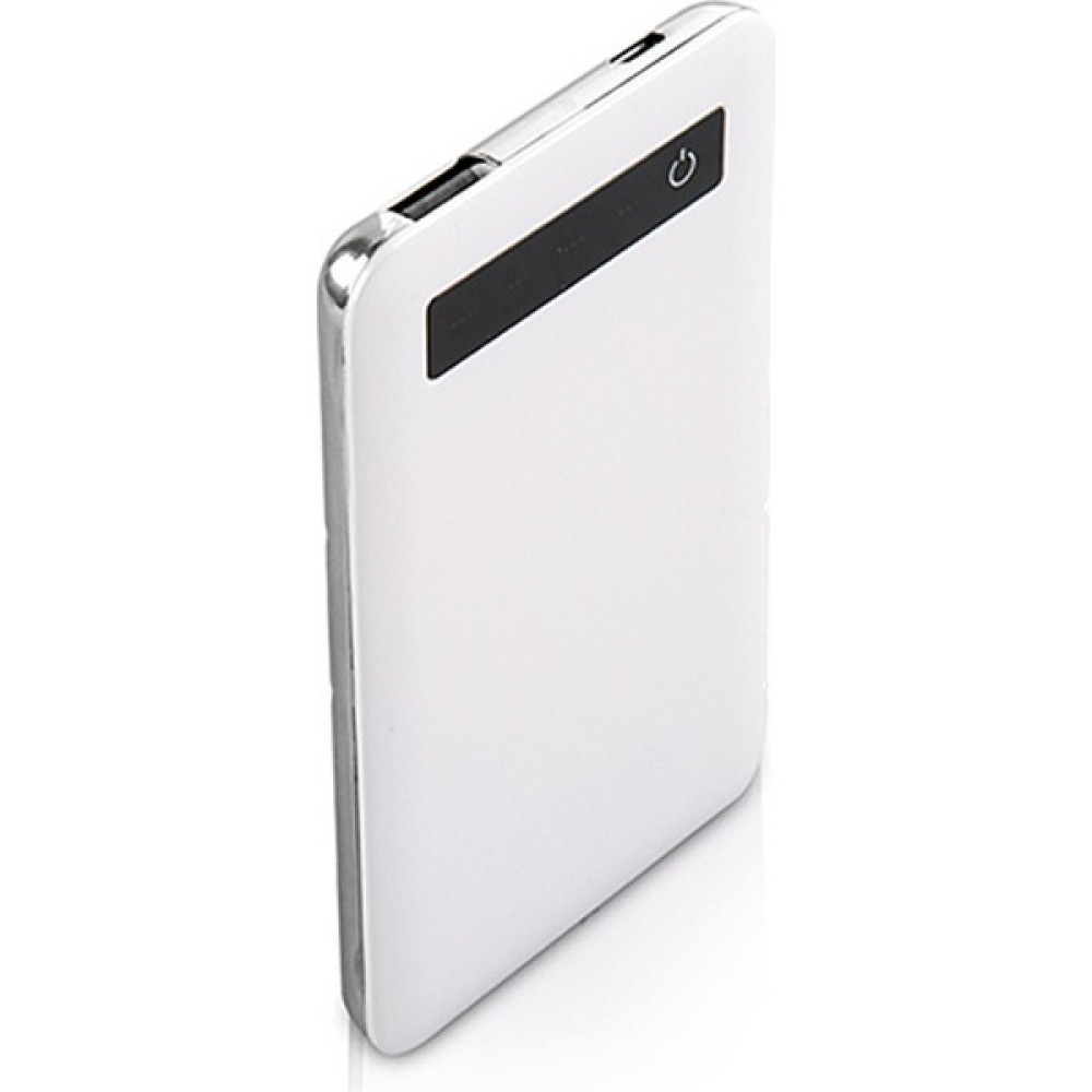 Beyaz Metal Slim Powerbank 4000 mAh Taşınabilir Şarj Cihazı - Powerbank Fiyatı