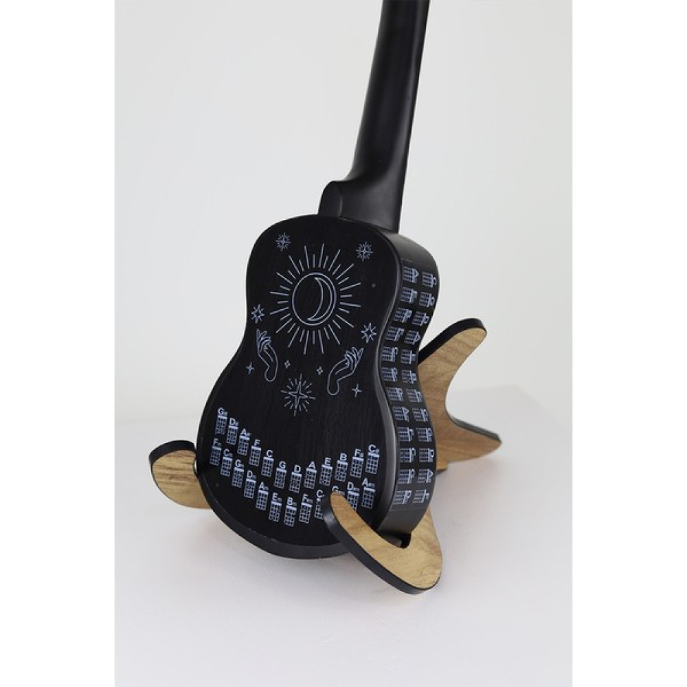 Beyaz Renk Ay Ukulele Akor Cetveli Tablosu Stickeri Etiketi - Renkli Telli Çalgılar Fiyatı