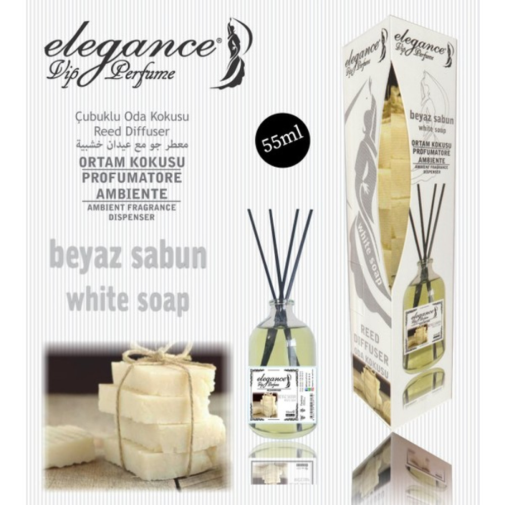 Beyaz Sabun Reed diffuser Bambu Çubuklu Oda Kokusu (55ml) Oda Kokusu Fiyatı