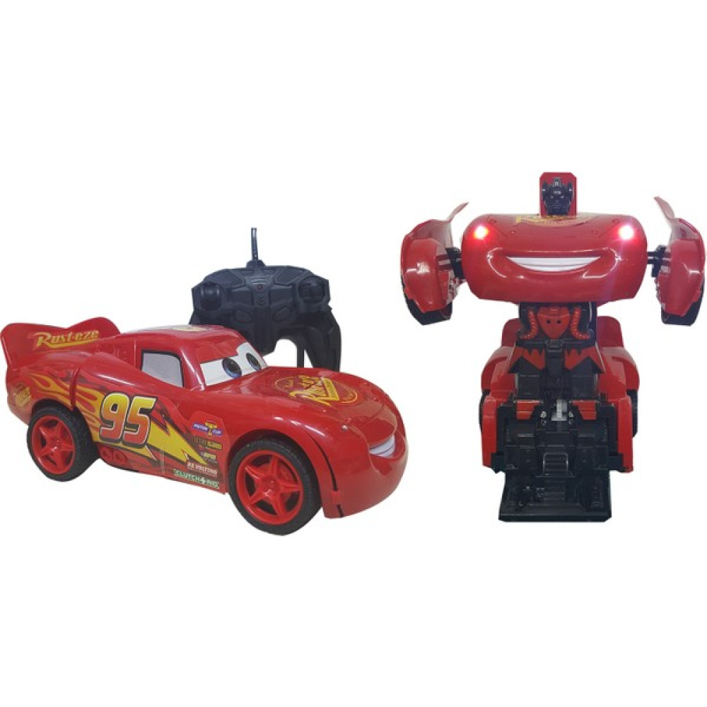 Beyazkuş Ticaret Robota Dönüşen Şimşek Mcqueen Uzaktan Kumandalı Şarjlı Araba Oyuncak Araç Fiyatı
