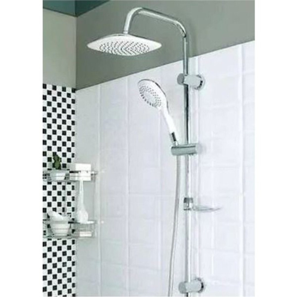Beyazsu Beyaz Lüx Duş Robotu Tepe Yağmurlama Duş Seti Ikili Duş Banyo Seti 1. Kalite Duşluk - Montajsız Duş Seti Fiyatı
