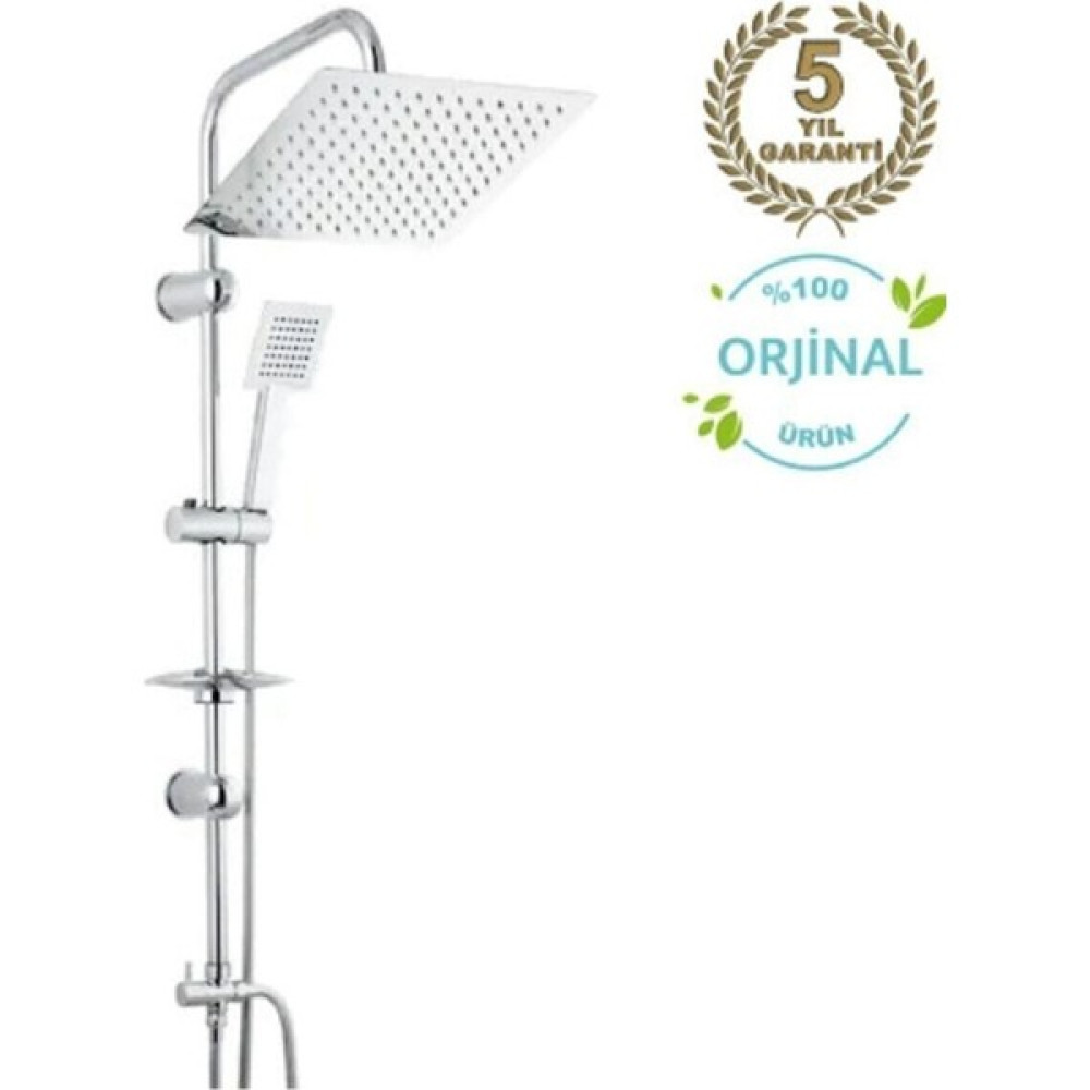 Beyazsu Luxury Standıng Shower Set Robot Duş Sistemi Çok Fonksiyonlu Kare Tepe Yağmurlama Duş Seti Duş Seti Fiyatı