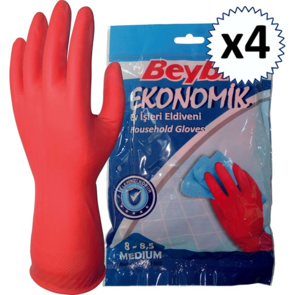 Beybi Bulaşık Temizlik Eldiveni Medium 8-8.5 x 4 - M Temizlik Malzemeleri Fiyatı
