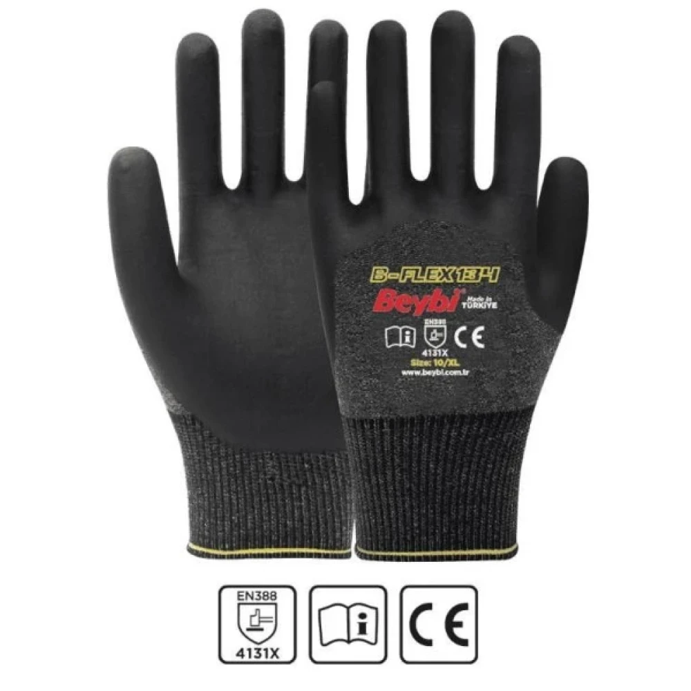 Beybi Flex134 Likrali Nitril Eldiven No:8 Güvenlik Cihazları Fiyatı