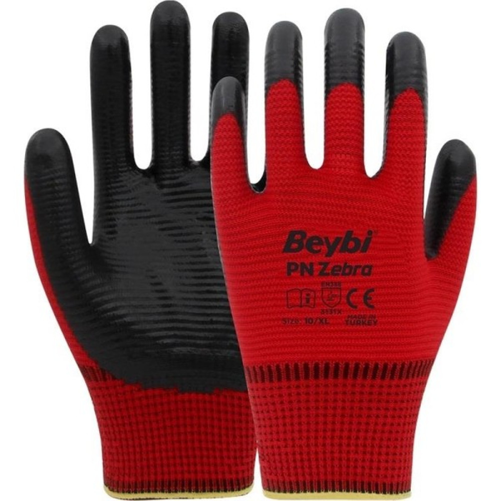 Beybi Pn Zebra Nitril Eldiven Kırmızı No 10 - XL Oto Boyaları Fiyatı