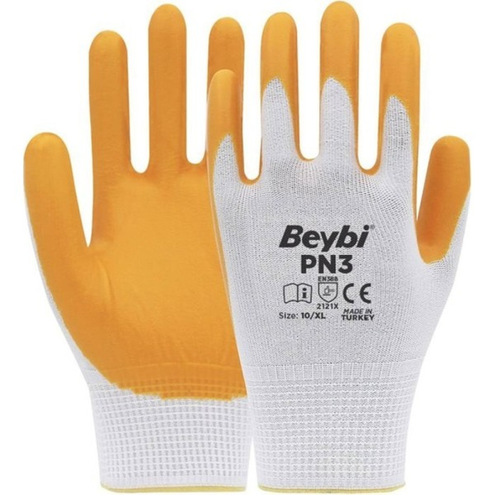 Beybi Pn3 Sarı Nitril İş Eldiveni 6 Çift Oto Boyaları Fiyatı