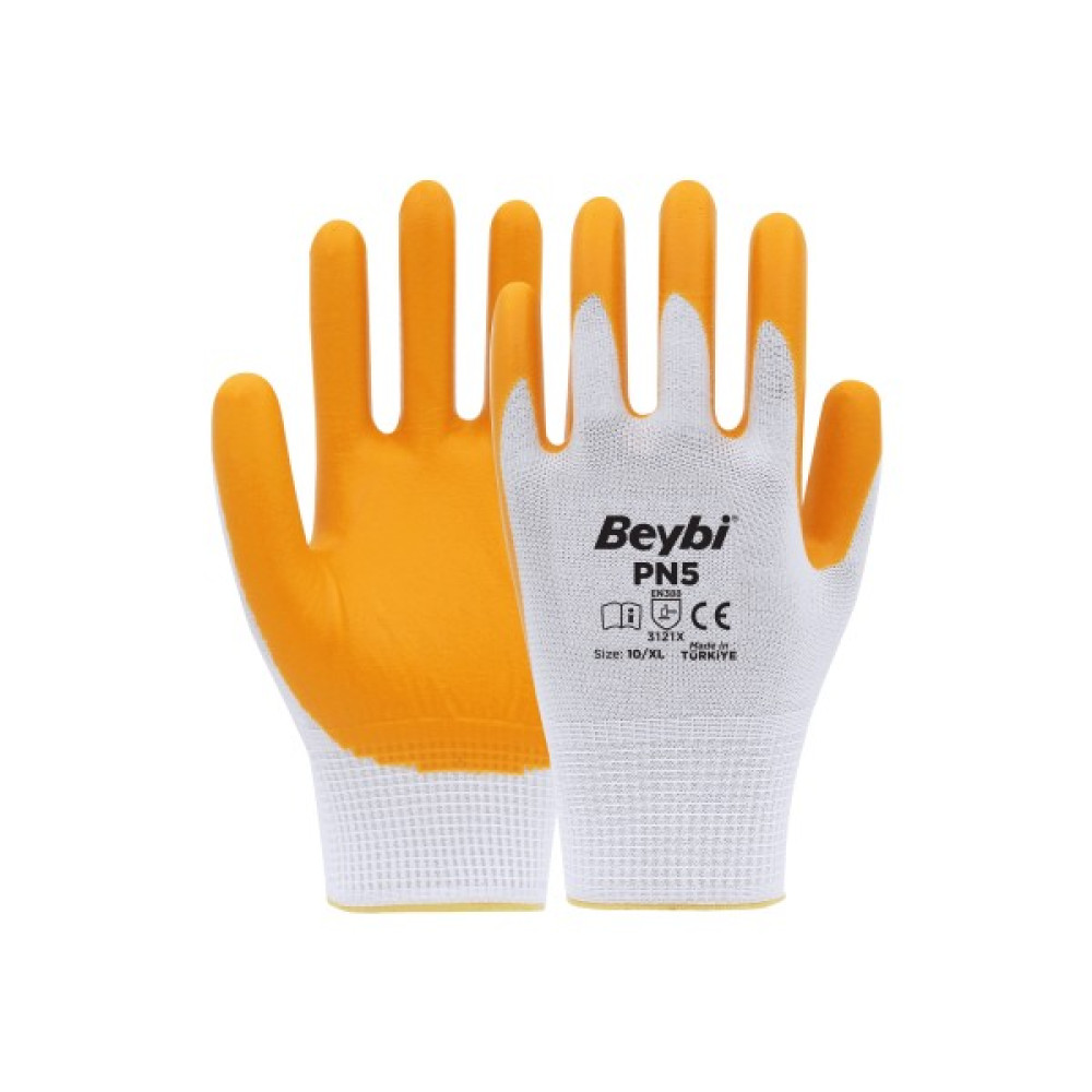 Beybi Pn5 Nitril Sarı Eldiven 10/xl 12 Çift - Sarı - Beyaz - 10 Oto Boyaları Fiyatı