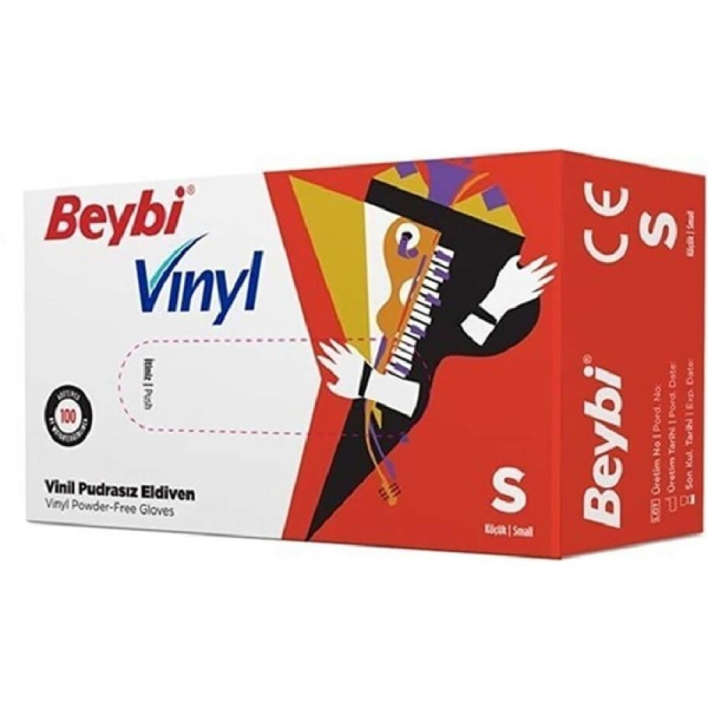 Beybi Pudrasız Vinil Eldiven S Beden Beyaz 100'lü Temizlik Malzemeleri Fiyatı