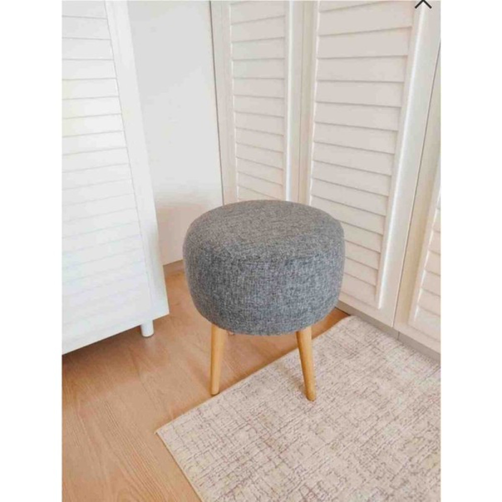 Beylerbeyi Collection Beylerbeyi Gri Puf & Bench & Tabure,keten Kumaş,3'lü Ayak (Gürgen Ağacı Puf Fiyatı
