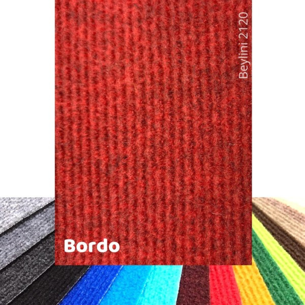 Beylini Halıfleks Rip Halı Keçe Halı Zemin ve Yer Kaplamaları Araba,ofis,ev,bahçe,organizasyon Halısı - Bordo - 100 x 100 cm Salon Halısı Fiyatı