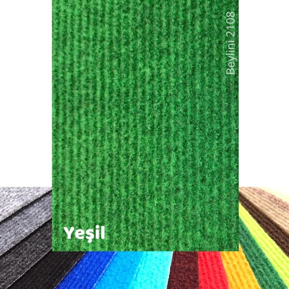 Beylini Halıfleks Rip Halı Keçe Halı Zemin ve Yer Kaplamaları Araba,ofis,ev,bahçe,organizasyon Halısı - Yeşil - 300 x 100 cm Salon Halısı Fiyatı