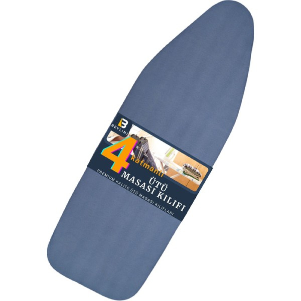 Beylini Ütü Masası Kılıfı Örtüsü Bezi, Keçeli,Süngerli,Lastikli Yanmaz Ayarlanabilir 55x135 cm Mavi Ütü Masaları ve Aksesuarları Fiyatı