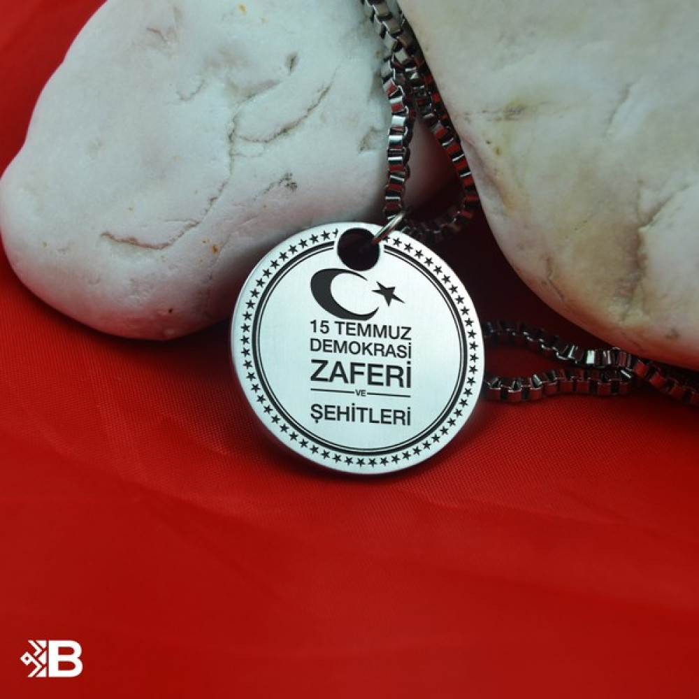 Beymarka 15 Temmuz Çelik Kolye - 1029 Kolyeler Fiyatı
