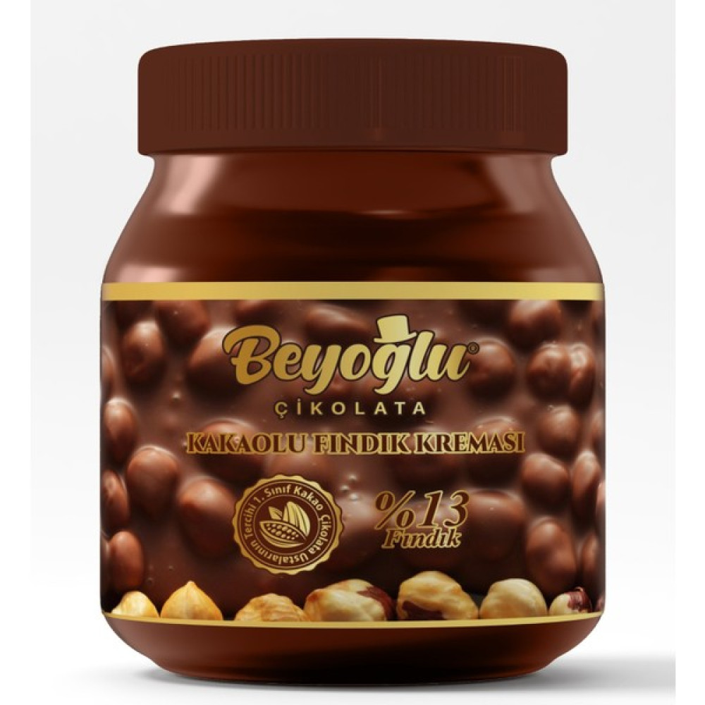 Beyoğlu %13 Fındıklı Krem Çikolata Cam Kase 350GR. - 350 gr Diğer Fiyatı