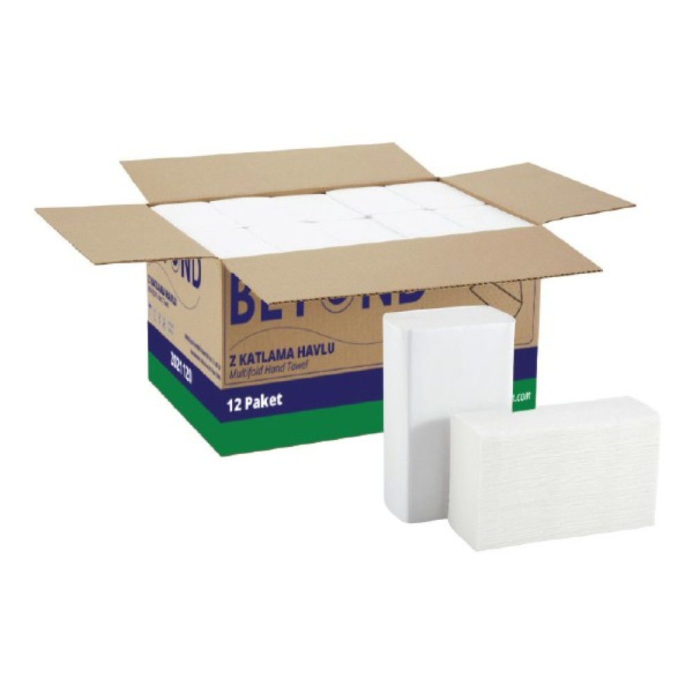 Beyond Dispenser Z Katlama Kağıt Havlu 12 Paket - Beyaz Kağıt Havlu Fiyatı