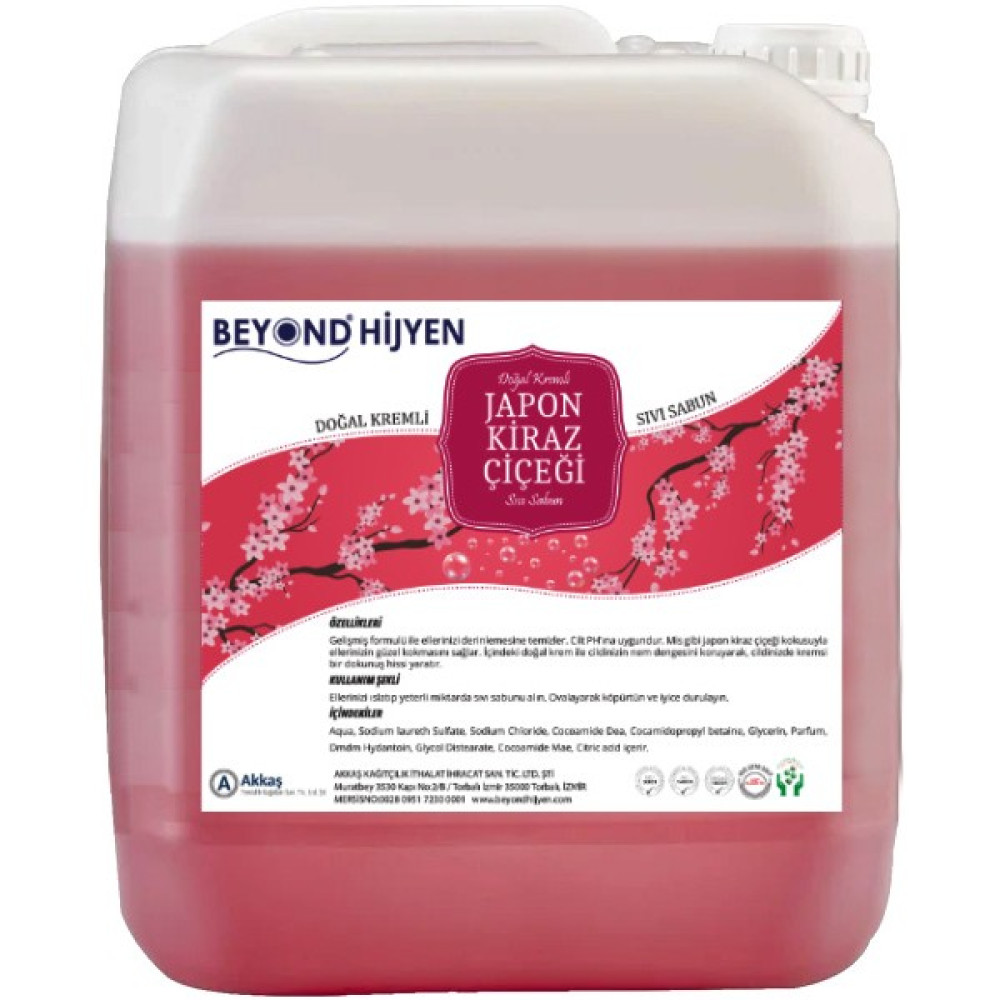 Beyond Japon Kirazı Çiçeği Sıvı Sabun 20 Lt El Bakımı Fiyatı