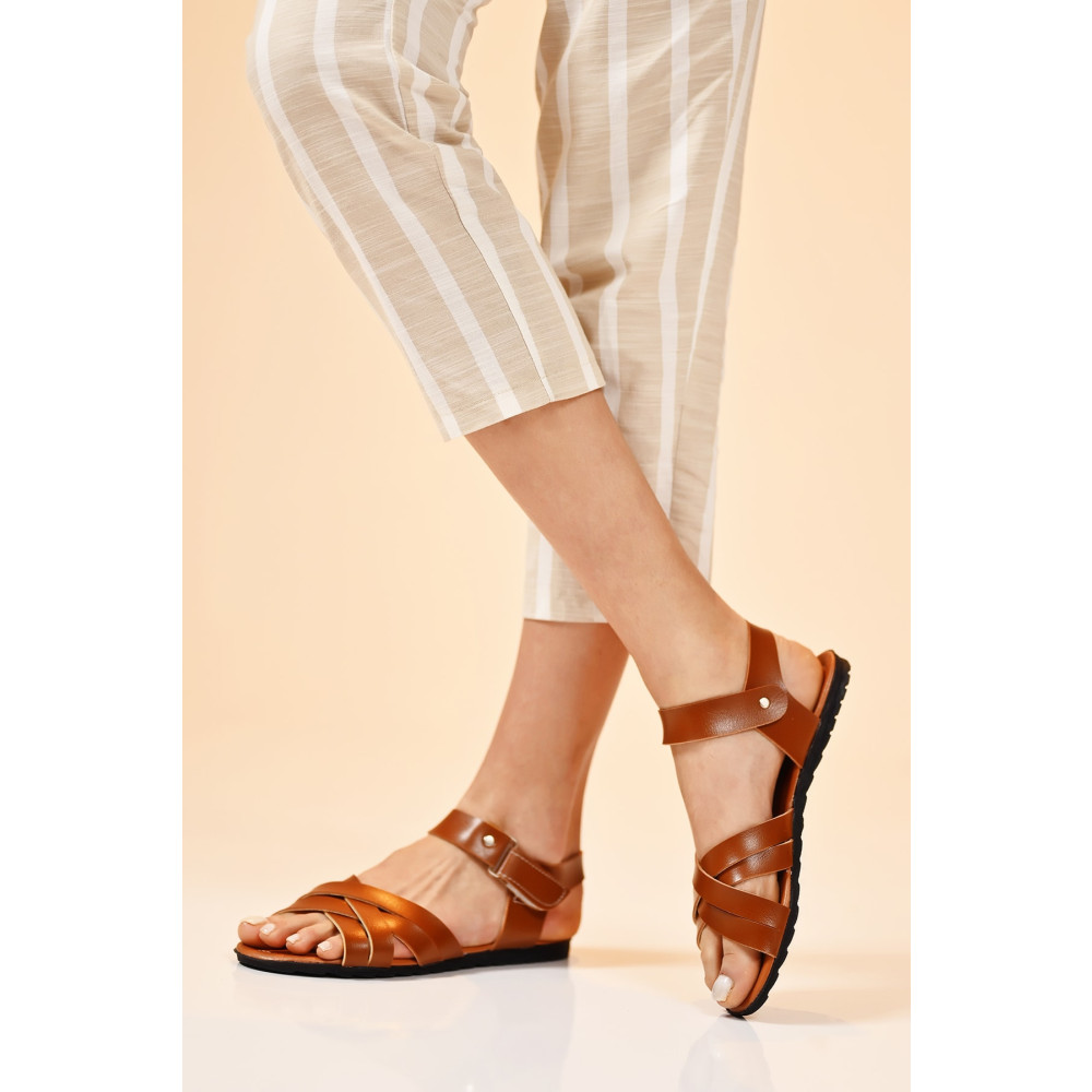 Beyond Taba Deri Sandalet 38 Beden Unisex Sandalet Fiyatı