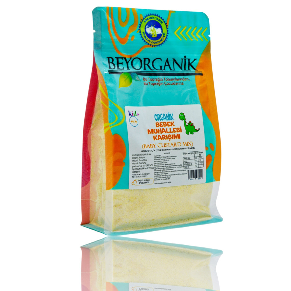 BEYORGANİK Organik Bebek Muhallebisi (YULAFLI) 200gr Bebek Mamaları Fiyatı