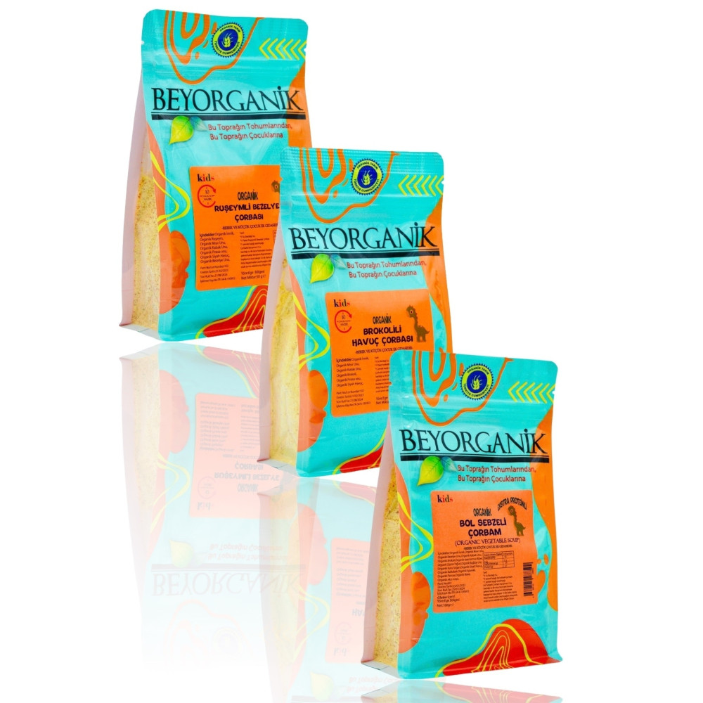 BEYORGANİK Organik Sebze Çorbaları Paketi *3lü (3X50GR) Bebek Mamaları Fiyatı