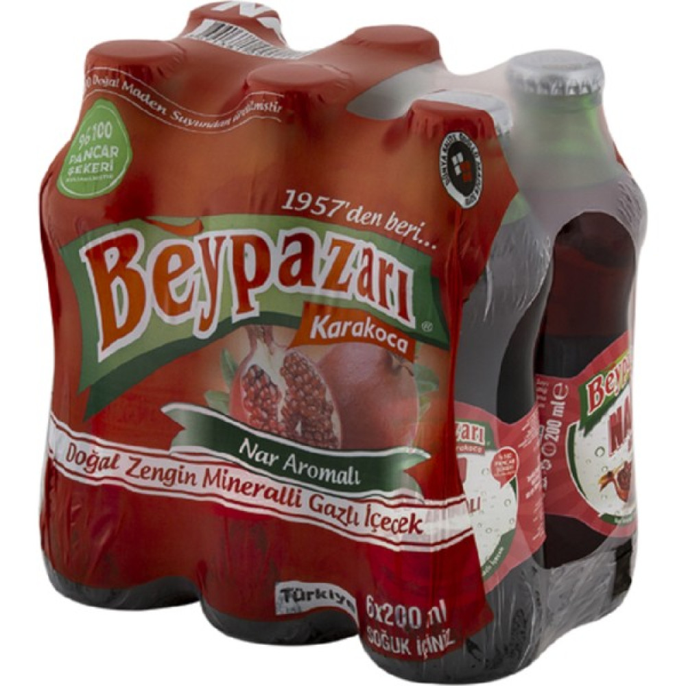 Beypazarı Doğal Maden Suyu Nar Aromalı 200 ml x 6 Adet Diğer Fiyatı