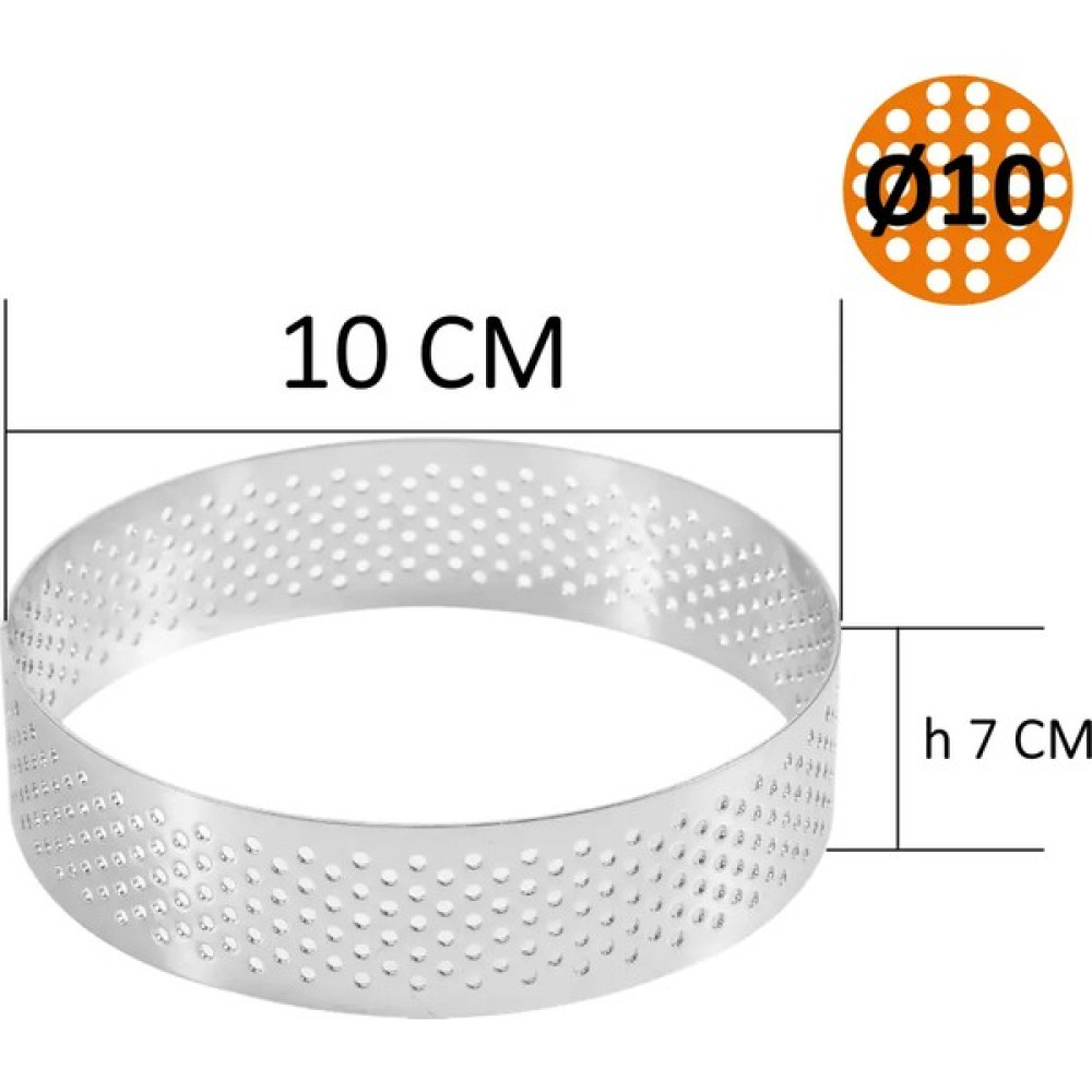 Beysa Pasta Çemberi Pandispanya Delikli Yuvarlak 10 cm H7 No:3 Kek Kalıpları Fiyatı