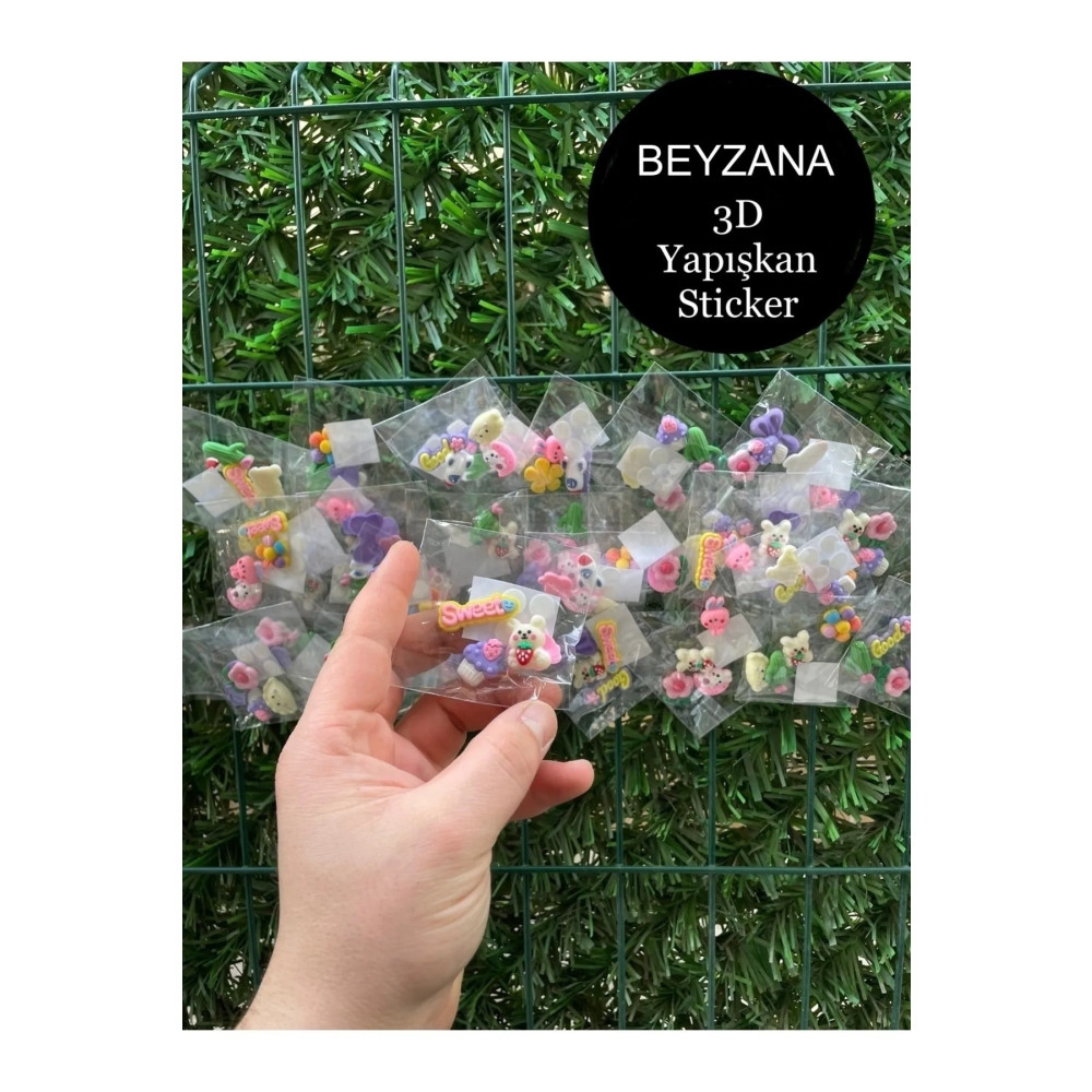 BEYZANA 3d Sticker 4lü Matara Yapışkan Sticker Matara Fiyatı