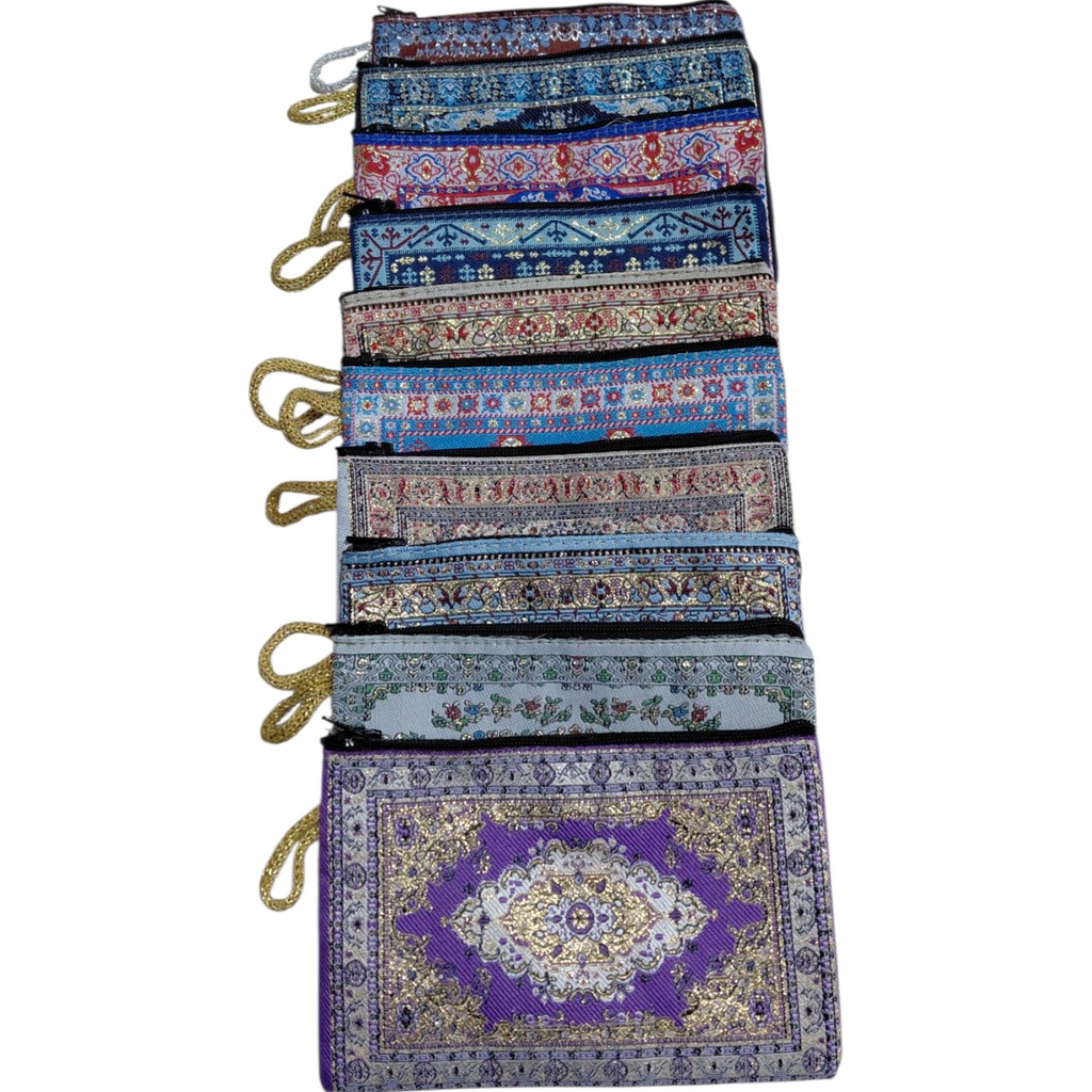 Bez Cüzdan 10 Adet Kilim Desenli Bez Cüzdan 10X15CM Hediyelik Desenli Bez Cüzdan Hediyelik Cüzdan Kilim Fiyatı