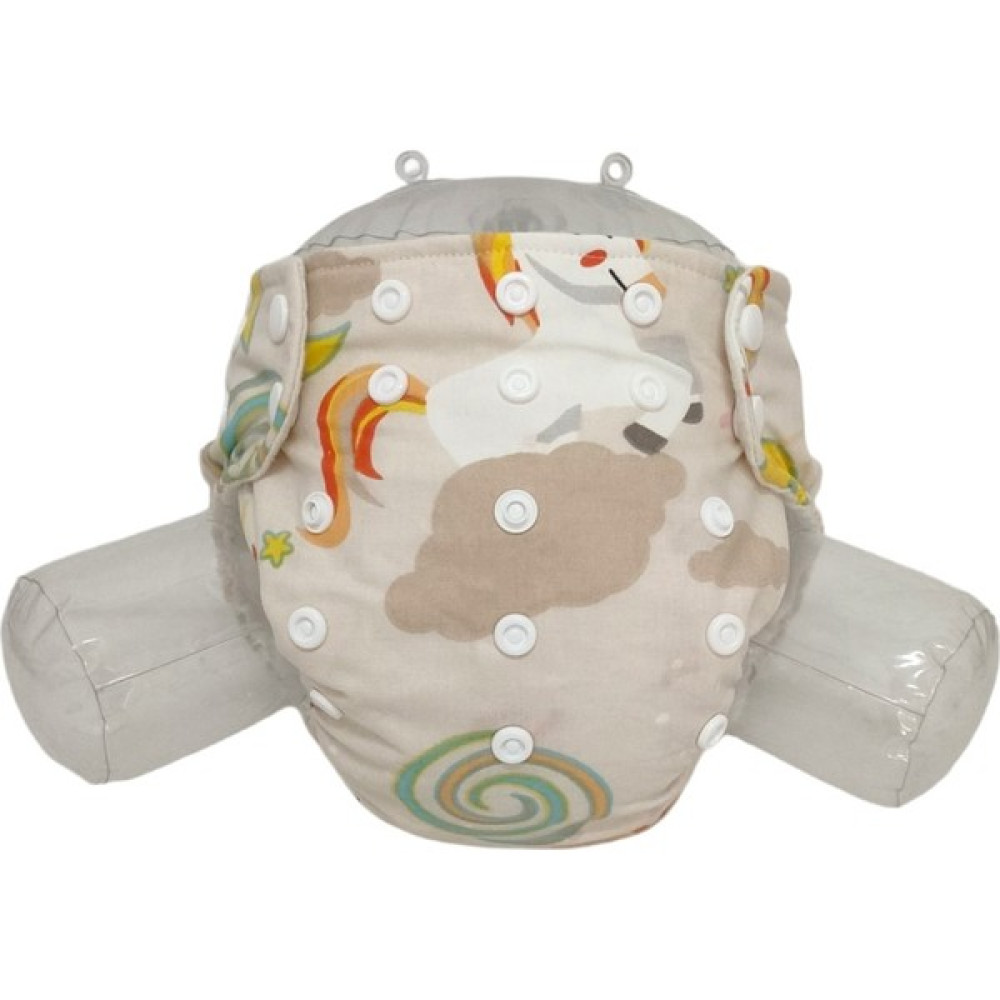 Bezhane Çıt Çıtlı Cepli Yıkanabilir Bebek Bezi Unicorn Kapuçino (3KG-12KG) - 1 Bebek Bezi Fiyatı