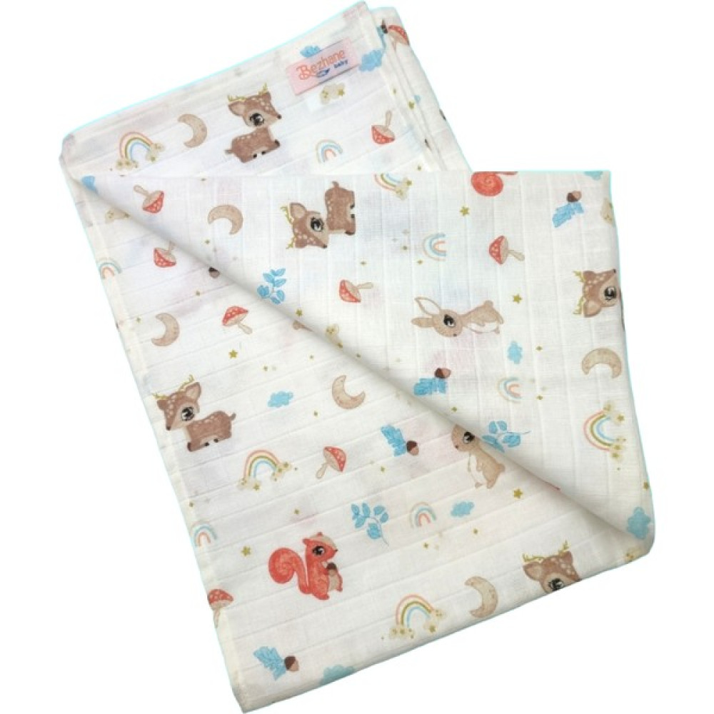 Bezhane Çok Amaçlı Bebek Müslin Bezi Battaniye 75 cm x 75 cm - Standart - Desenli Hamilelik ve Emzirme Fiyatı